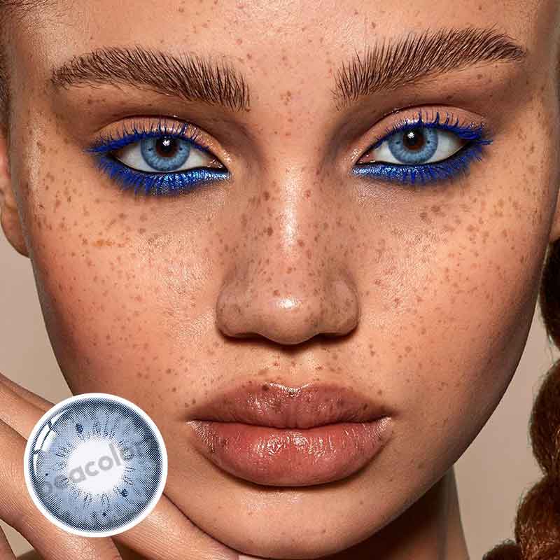 Beacolors Stunna Girl Chole Blue Colored contact lenses -BEACOLORS