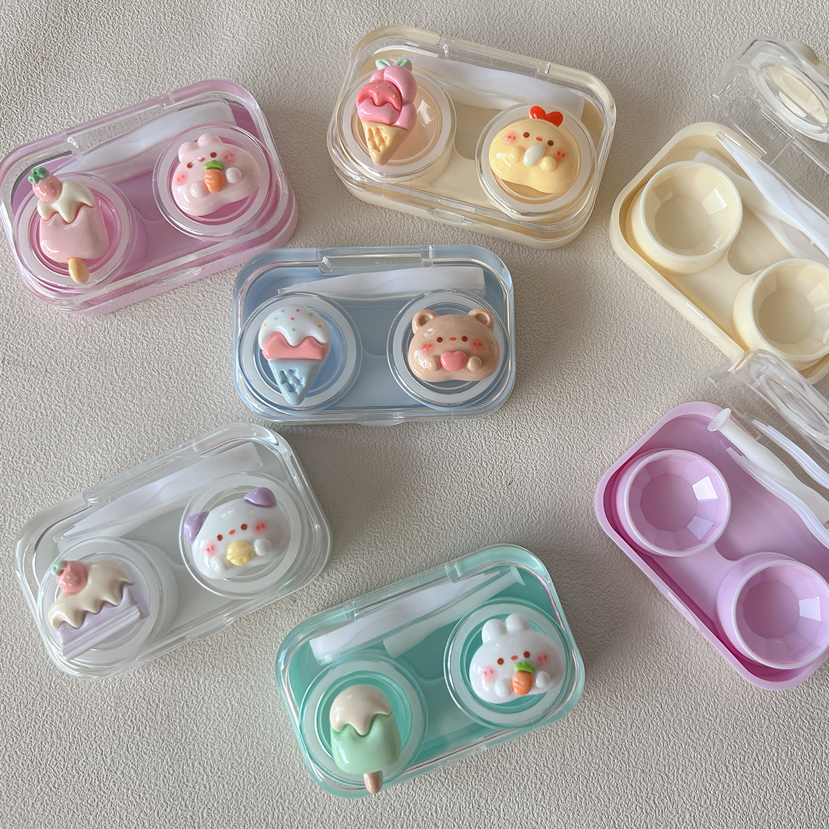 【U.S Warehouse】Beacolors Cartoon Contact Lenses Cases Colored contact lenses -BEACOLORS
