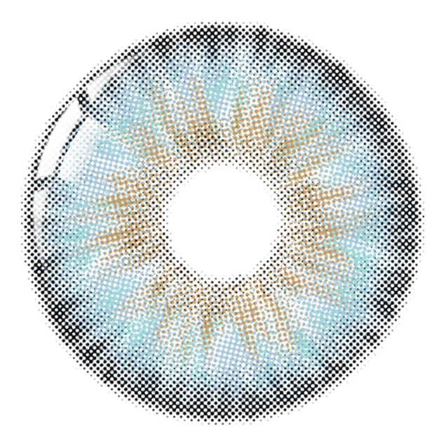 Beacolors Capri Azure Bay color contact lenses for dark eyes -BEACOLORS