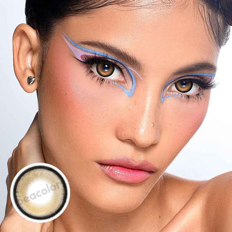 【U.S Warehouse】Beacolors Bubble Brown Colored contact lenses -Shop Now!