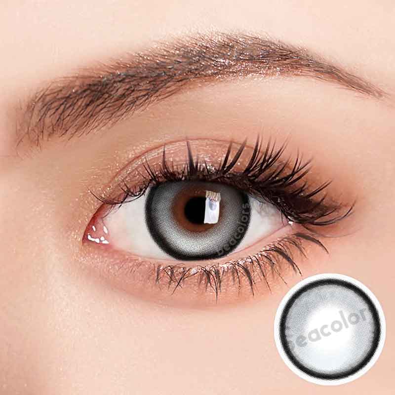 【New】【Prescription】Beacolors Bubble Gray Colored contact lenses -BEACOLORS