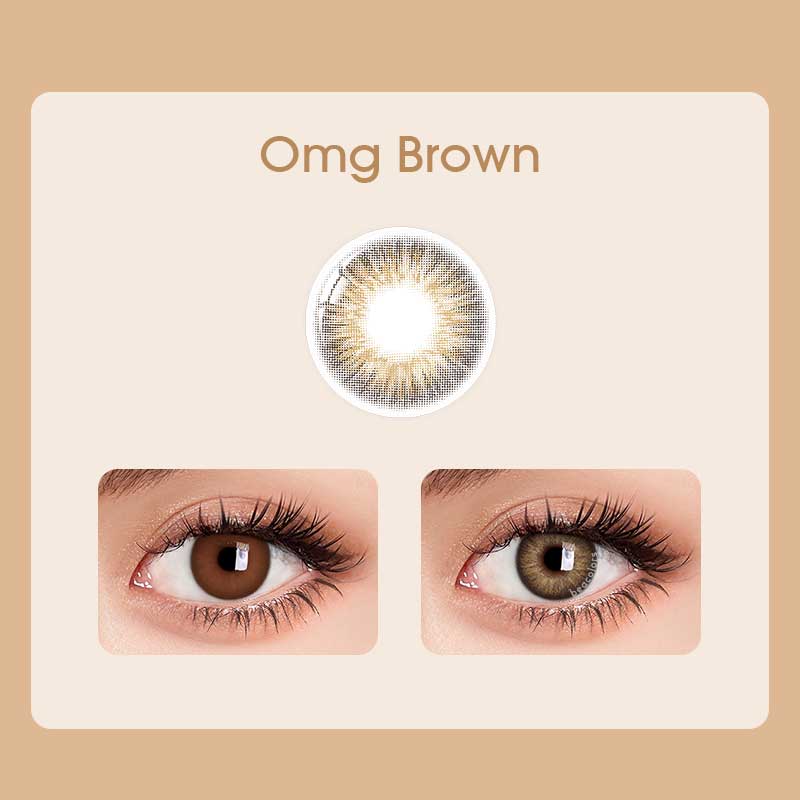 【U.S Warehouse】Beacolors OMG Brown Colored contact lenses -BEACOLORS