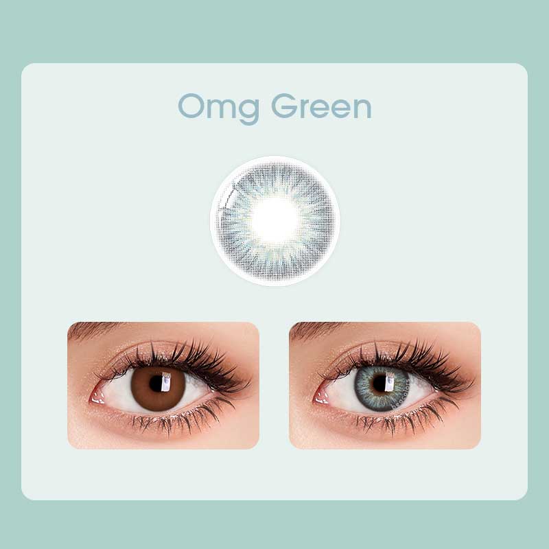 【U.S Warehouse】Beacolors OMG Green Colored contact lenses -BEACOLORS