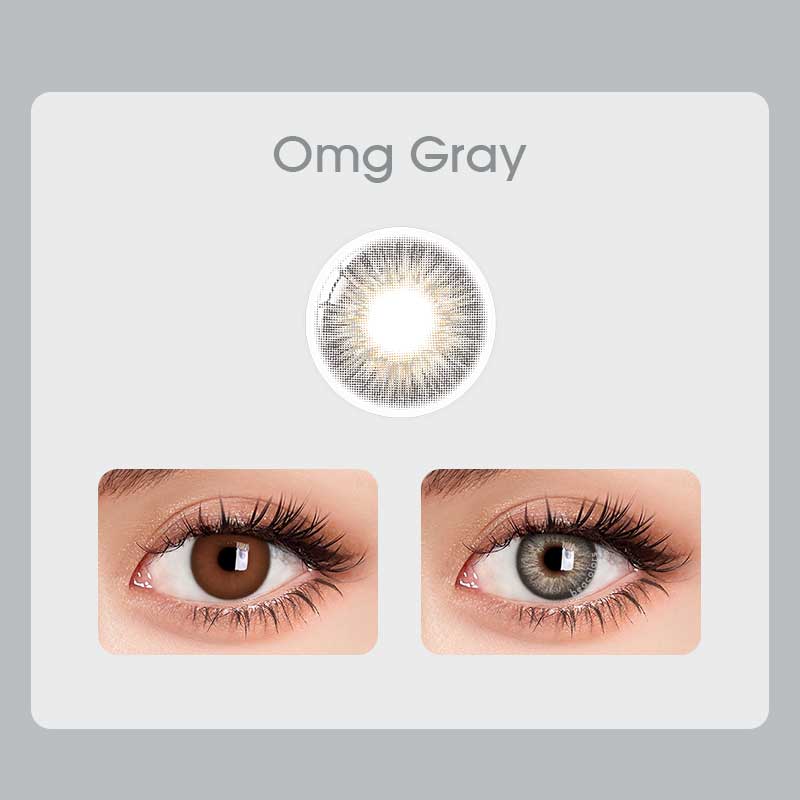 【New】【Prescription】Beacolors OMG Gray Colored contact lenses -BEACOLORS