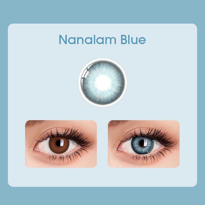 Beacolors Nanalam Blue Colored contact lenses -BEACOLORS