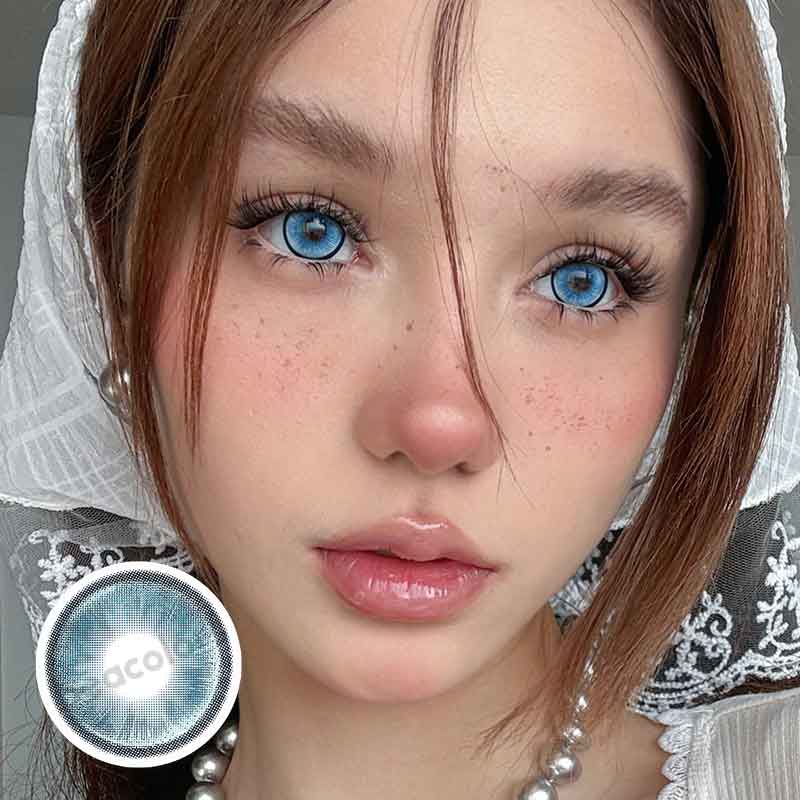 【New】Beacolors CrystalOrb Blue Colored contact lenses -Shop Now!