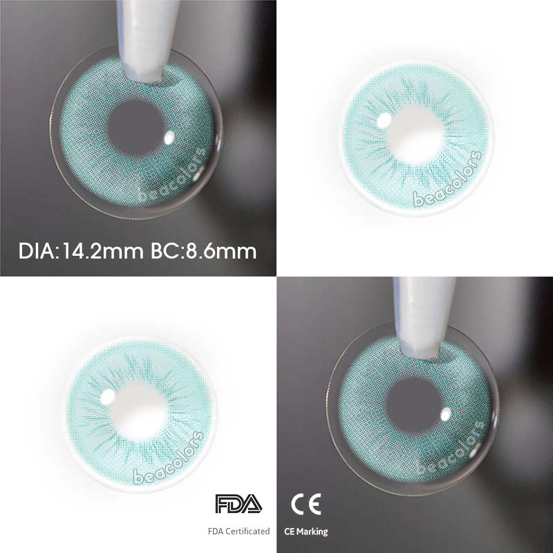 【U.S Warehouse】Beacolors Angelic Wings Celestial Blue Colored contact lenses -BEACOLORS