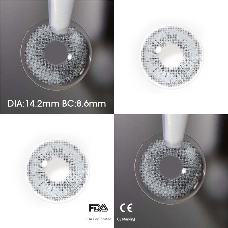【U.S Warehouse】Beacolors Angelic Wings Heavenly Grey Colored contact lenses -BEACOLORS