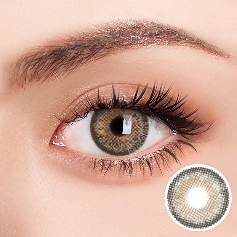 【New】Beacolors Russian Girl Pro Brown Colored contact lenses -BEACOLORS