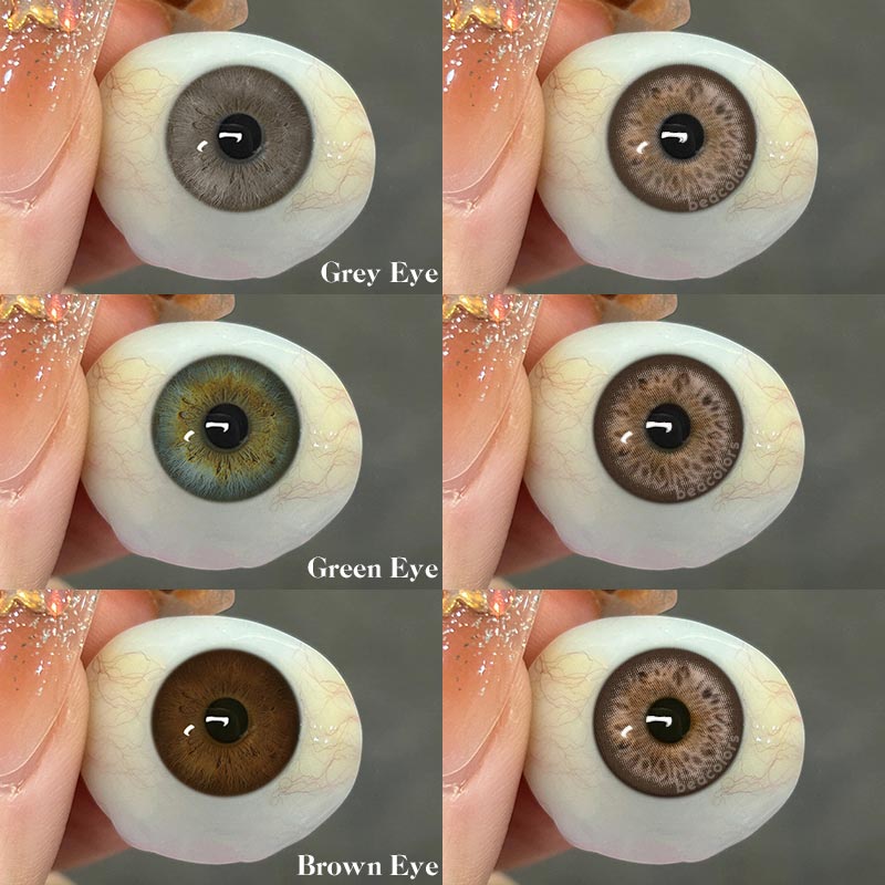 【New】Beacolors Russian Girl Pro Brown Colored contact lenses -BEACOLORS