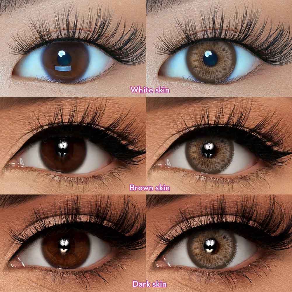 【U.S Warehouse】Beacolors Russian Girl Pro Brown Colored contact lenses -BEACOLORS