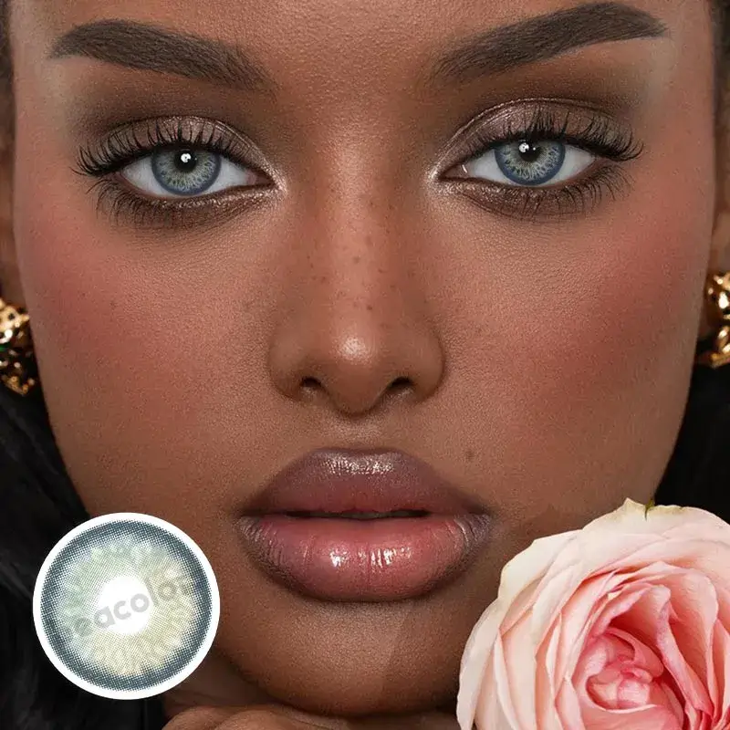 【New】Beacolors Russian Girl Pro Blue Colored contact lenses -BEACOLORS