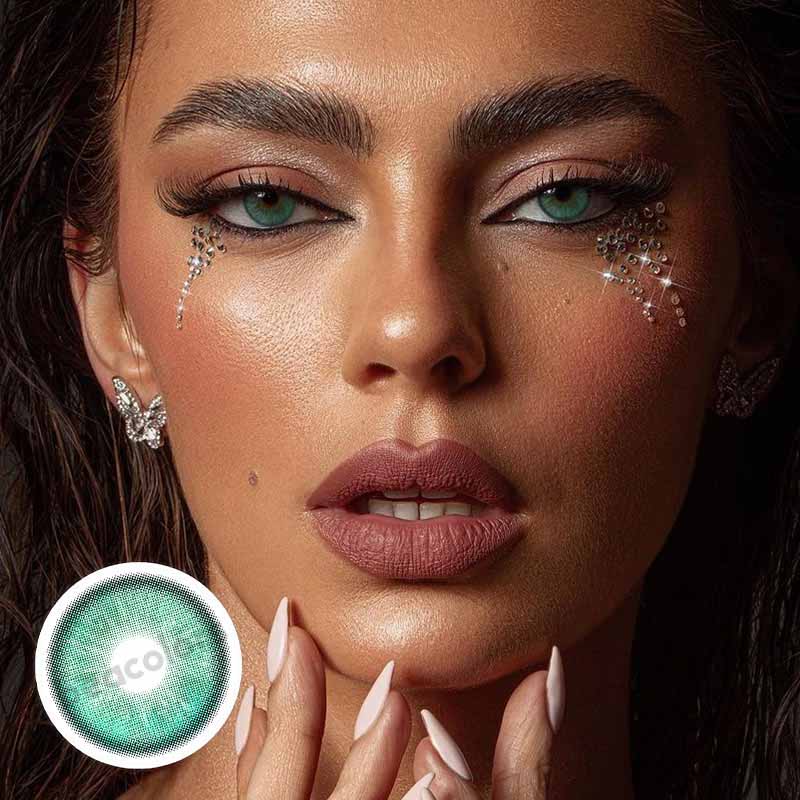 【New】Beacolors Misty Rose Green Colored contact lenses -BEACOLORS