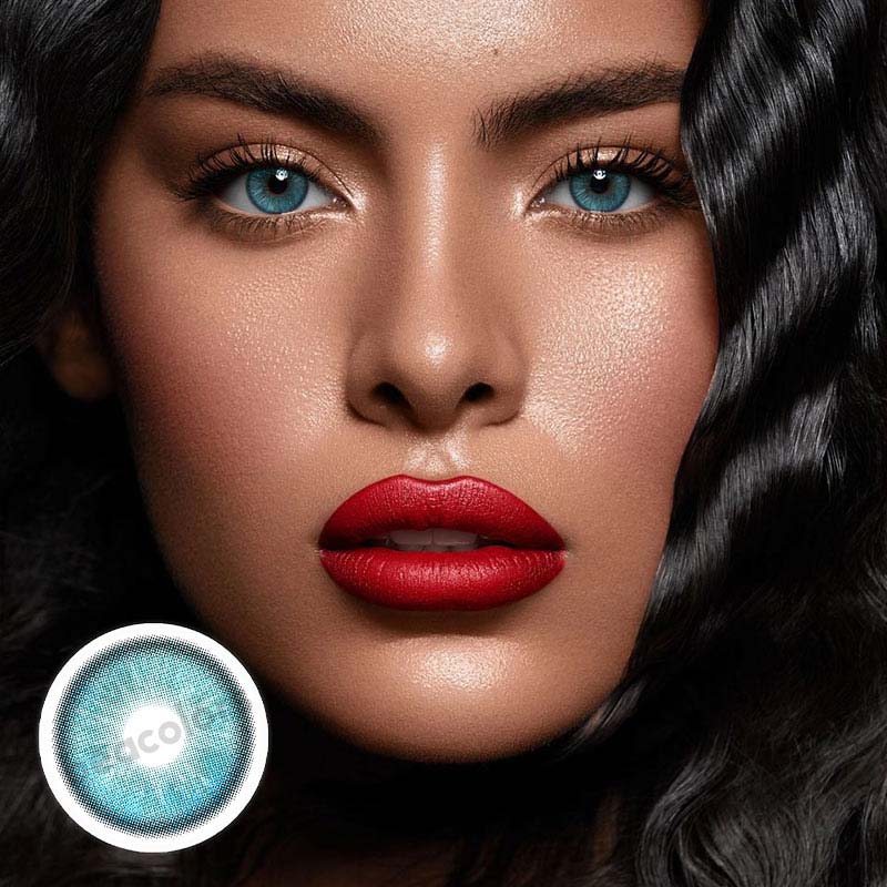 【U.S Warehouse】Beacolors Misty Rose Blue Colored contact lenses -BEACOLORS