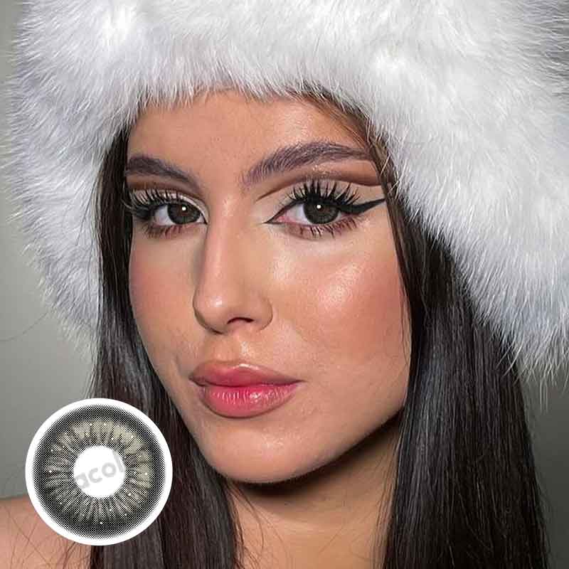 【New】【Prescription】Beacolors Thai Tea Black Colored contact lenses -BEACOLORS