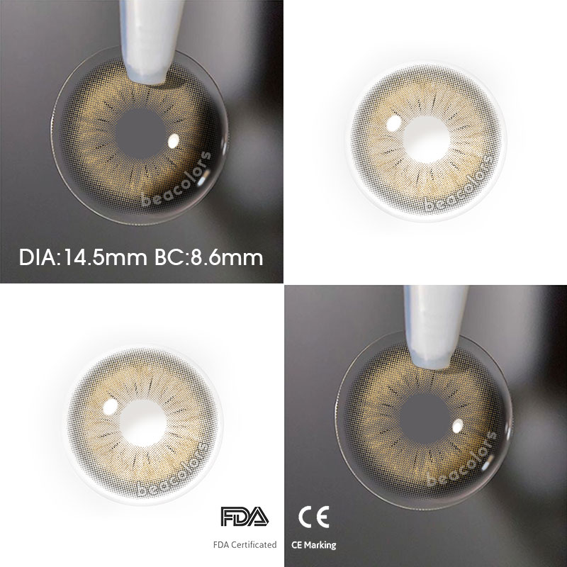 【New】Beacolors Glorious Years Amber Fantasy Colored contact lenses -BEACOLORS