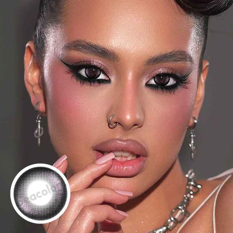 【New】Beacolors Ice crystal Purple Colored contact lenses -BEACOLORS