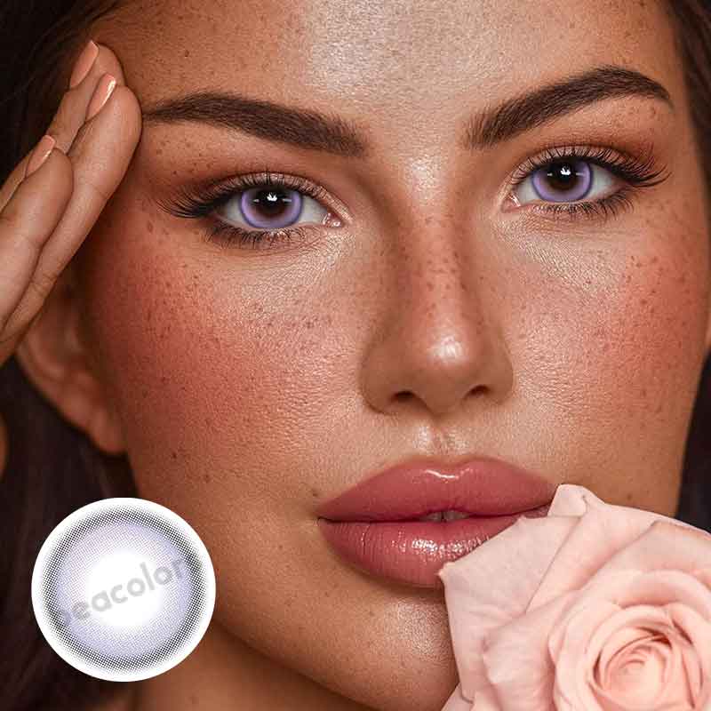 【New】Beacolors Halo Purple Colored contact lenses -BEACOLORS