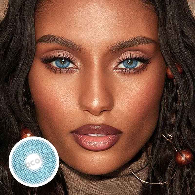 【New】Beacolors Sea Blue Colored contact lenses -BEACOLORS