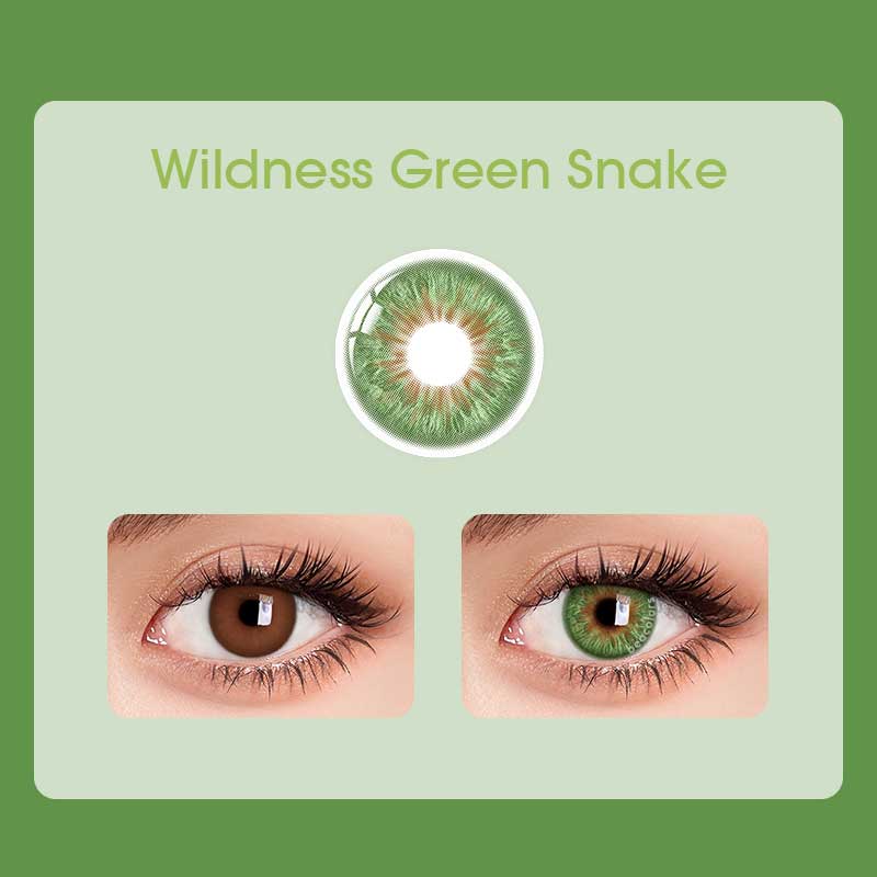 Beacolors Wildness Green Snake Colored contact lenses -BEACOLORS