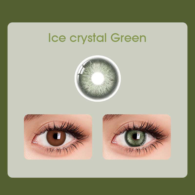 Beacolors Ice Crystal Green Colored contact lenses -BEACOLORS
