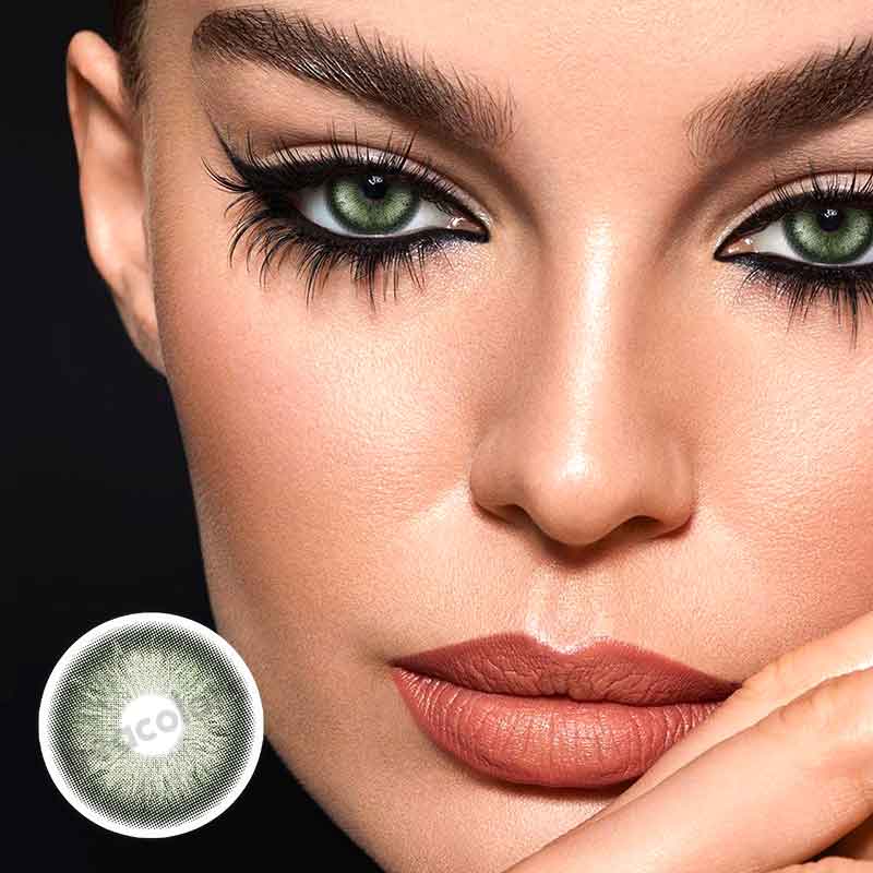 【U.S Warehouse】Beacolors Ice Crystal Green Colored contact lenses -Shop Now!