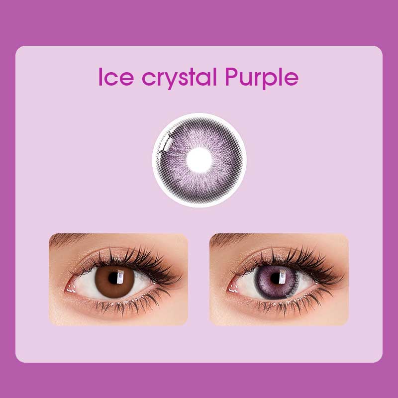 Beacolors Ice Crystal Purple Colored contact lenses -BEACOLORS