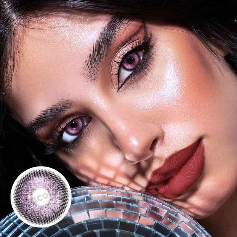 【U.S Warehouse】Beacolors Ice Crystal Purple Colored contact lenses -BEACOLORS