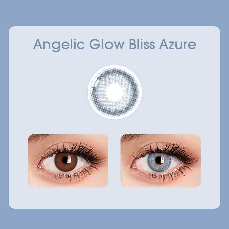 【U.S Warehouse】Beacolors Angelic Glow Bliss Azure Colored contact lenses -BEACOLORS