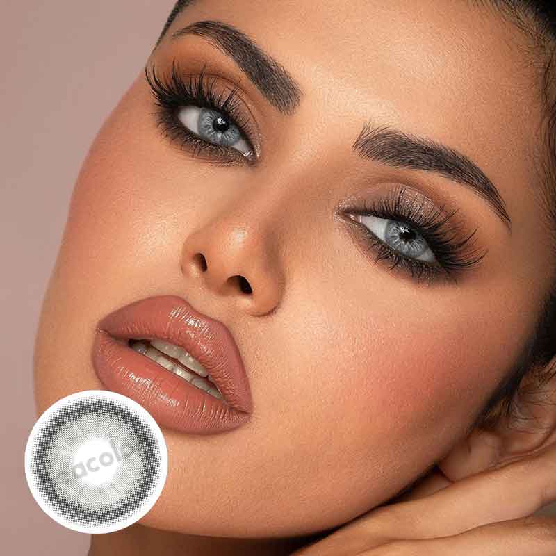 【U.S Warehouse】Beacolors Angelic Glow Wing Gray Colored contact lenses -BEACOLORS