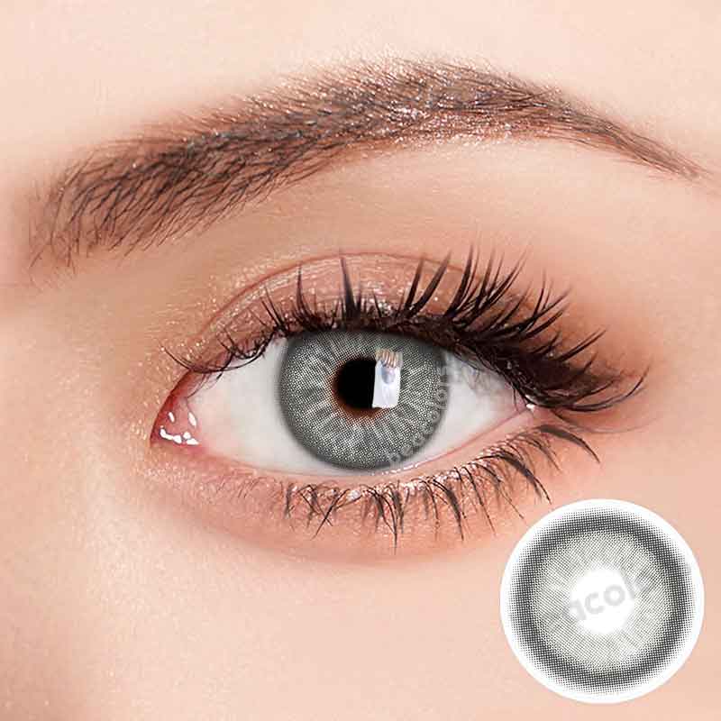 【U.S Warehouse】Beacolors Angelic Glow Wing Gray Colored contact lenses -BEACOLORS