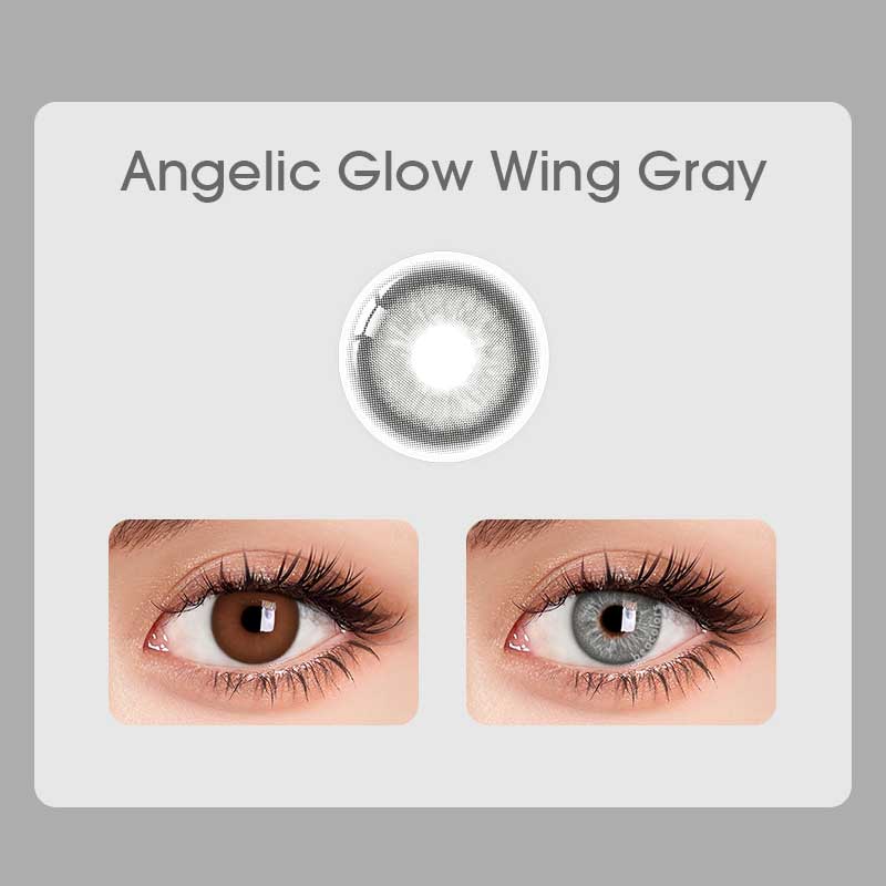 【New】Beacolors Angelic Glow Wing Gray Colored contact lenses -BEACOLORS