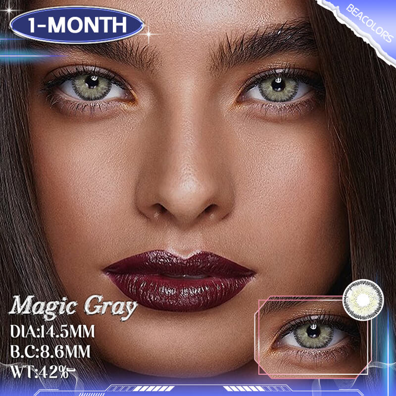 1-Month* Magic Grey Colored contact lenses -Shop Now!