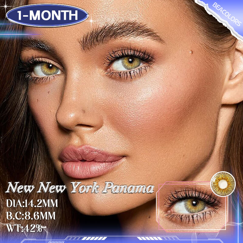 1-Month* Panama Brown Colored contact lenses -Shop Now!