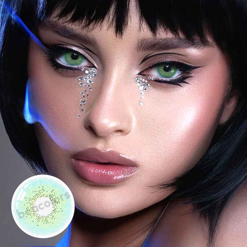 【Clearance】Beacolors Ocean Green Colored contact lenses -BEACOLORS