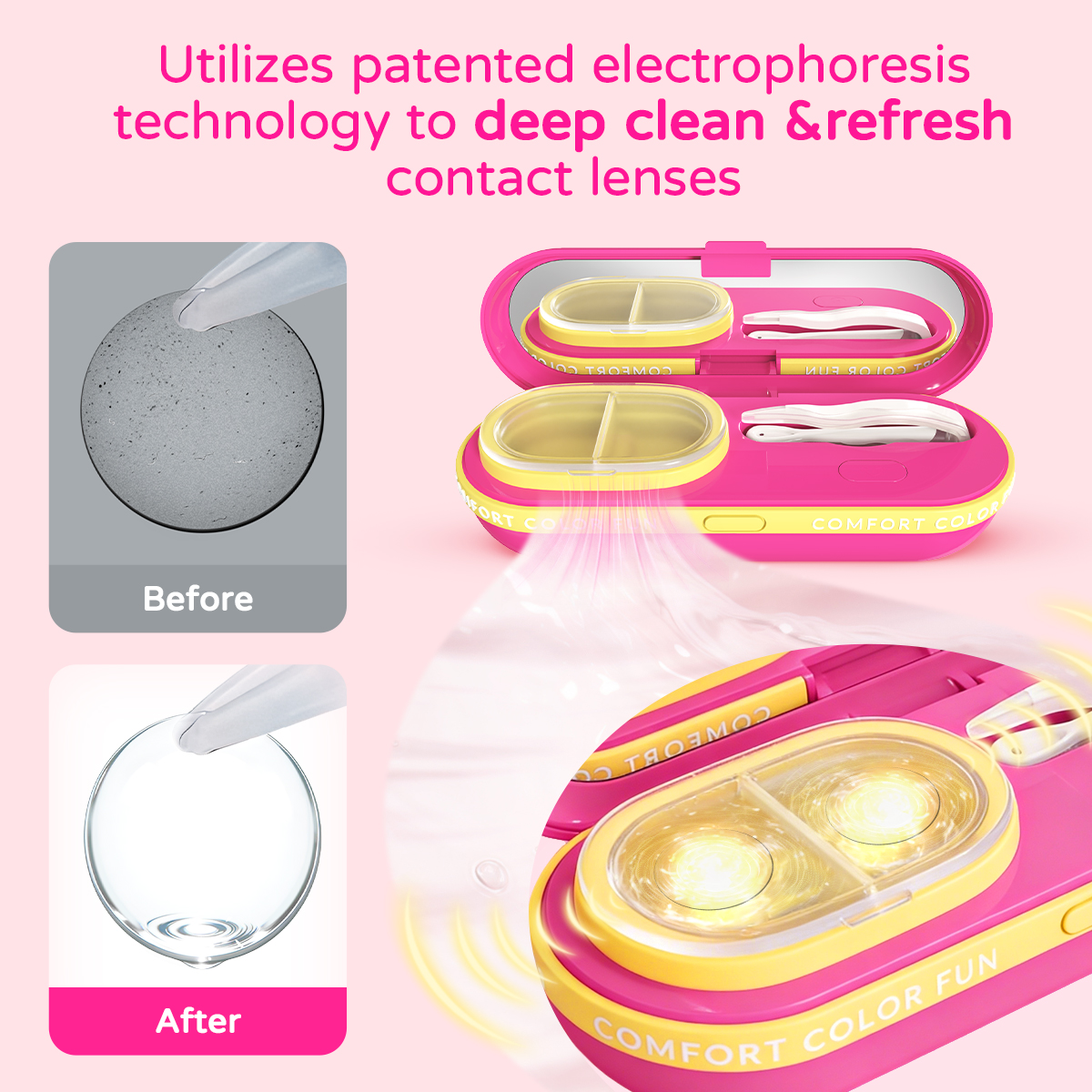 Beacolors Time Capsule Contact Lens Cleaning Machine