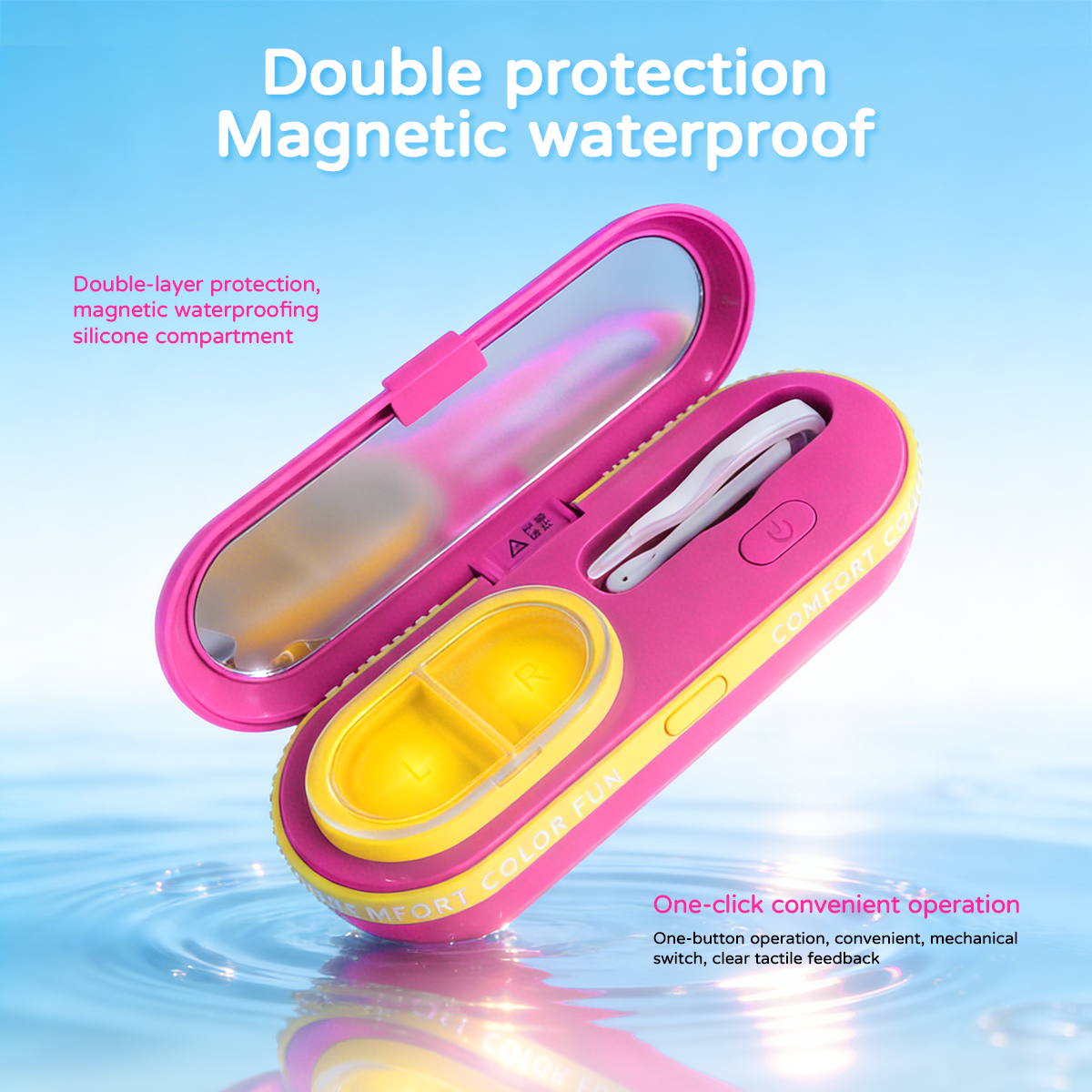 Beacolors Time Capsule Contact Lens Cleaning Machine