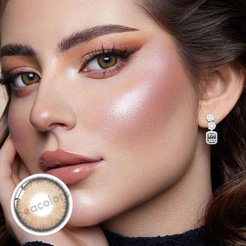 Beacolors Velvet Brown Colored contact lenses -BEACOLORS