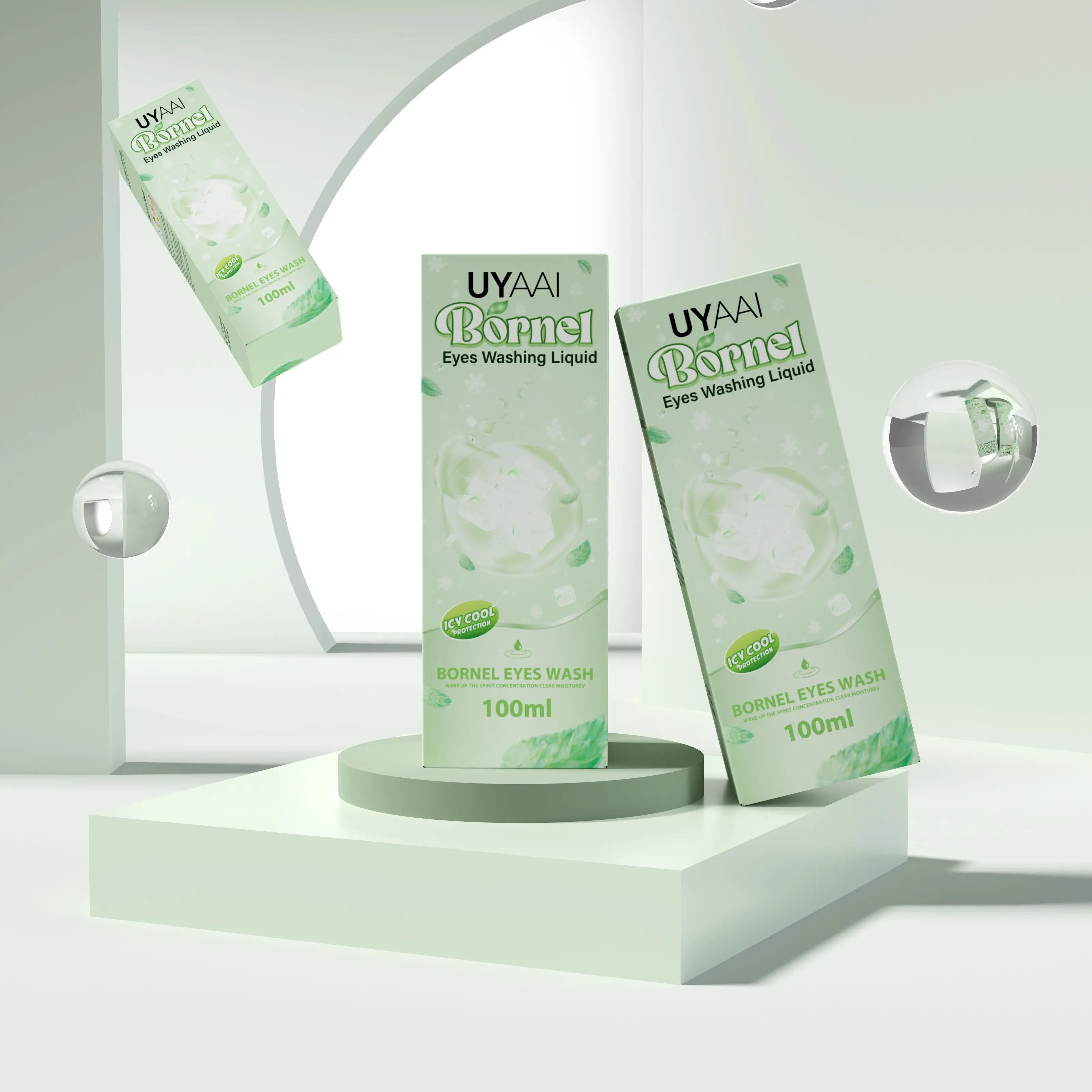 Beacolors Borneol Eye Washing Liquid 100ML Colored contact lenses -BEACOLORS