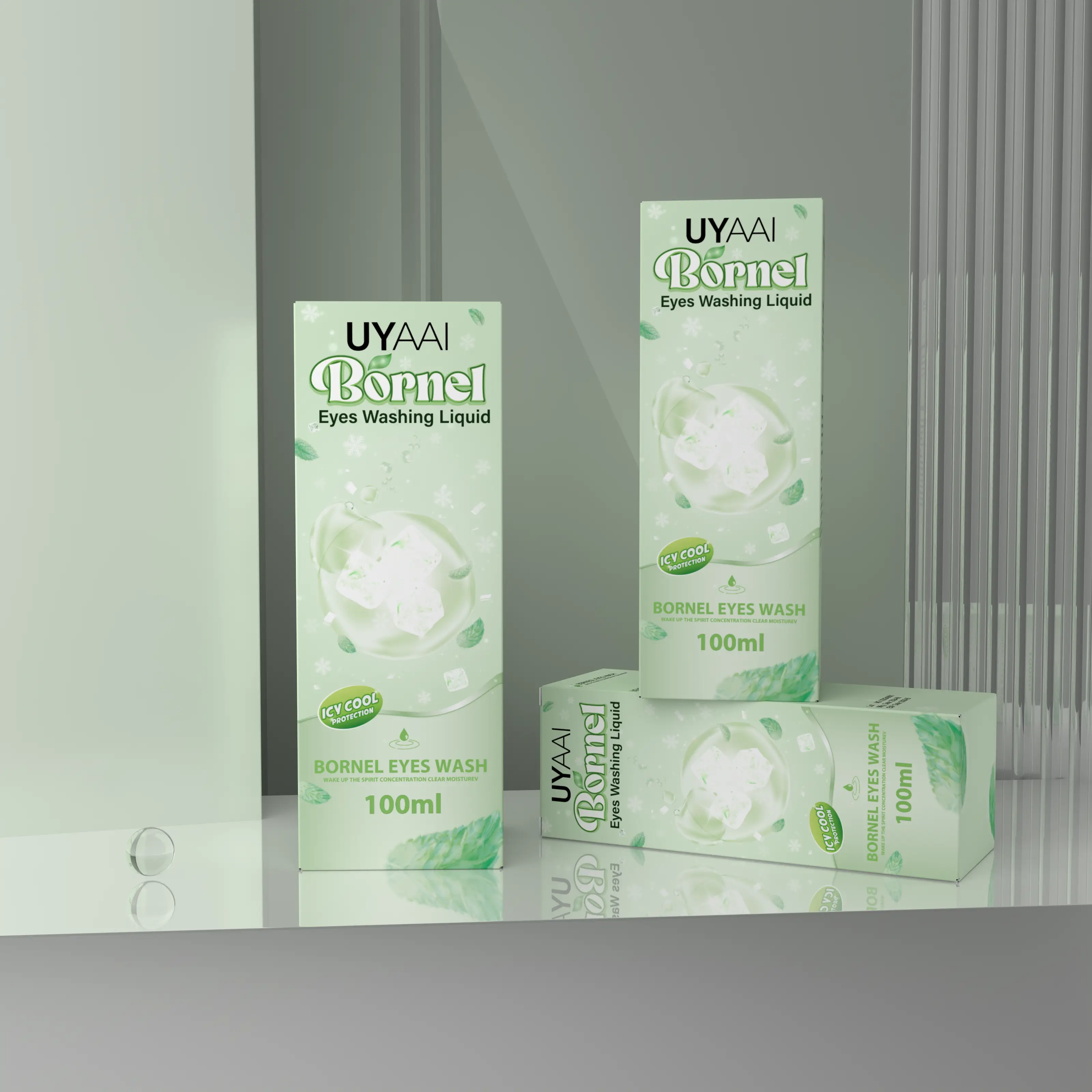 Beacolors Borneol Eye Washing Liquid 100ML Colored contact lenses -BEACOLORS