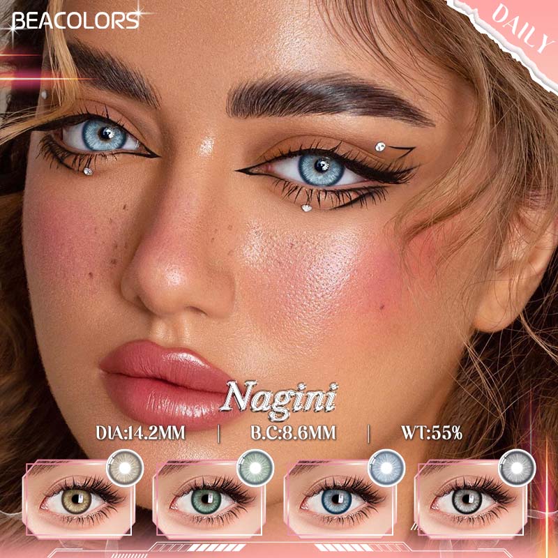 【New】1 Day 2 Pcs | Nagini Lenses Trial Colored contact lenses -BEACOLORS