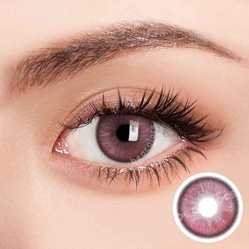 【New】Beacolors Misty Rose Purple Colored contact lenses -BEACOLORS