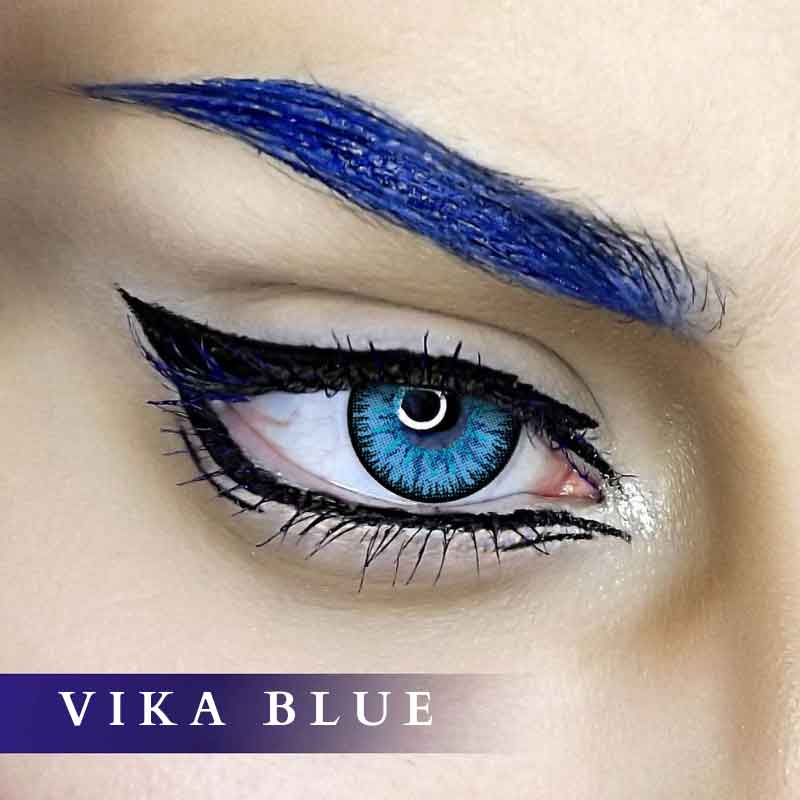 Beacolors Vika Tricolor Blue  Colored contact lenses -BEACOLORS