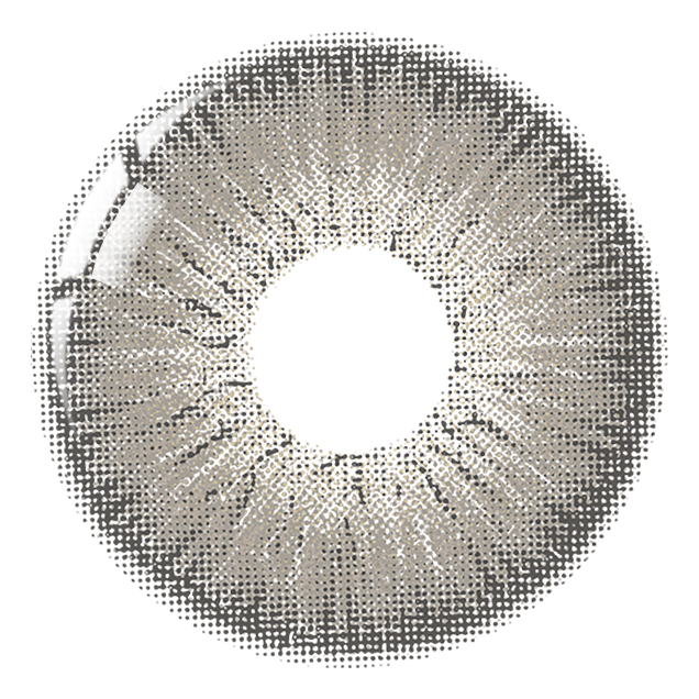 Beacolors iD Grey color contact lenses for dark eyes -BEACOLORS