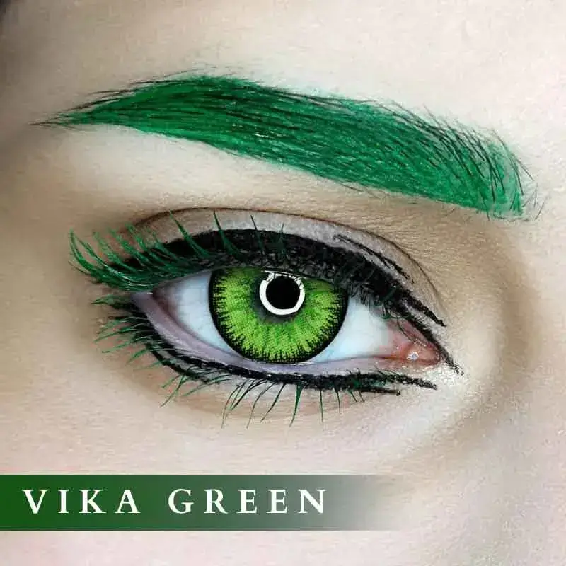 Beacolors Vika Tricolor Green  Colored contact lenses -BEACOLORS