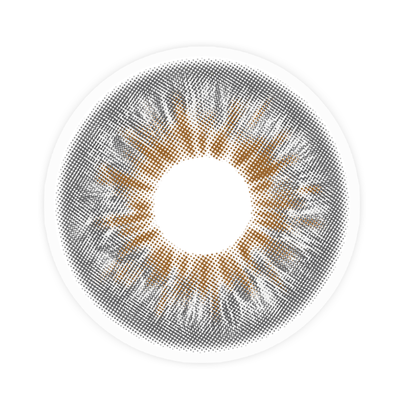 【U.S Warehouse】Beacolors Wildness Wolf Gray color contact lenses for dark eyes -BEACOLORS