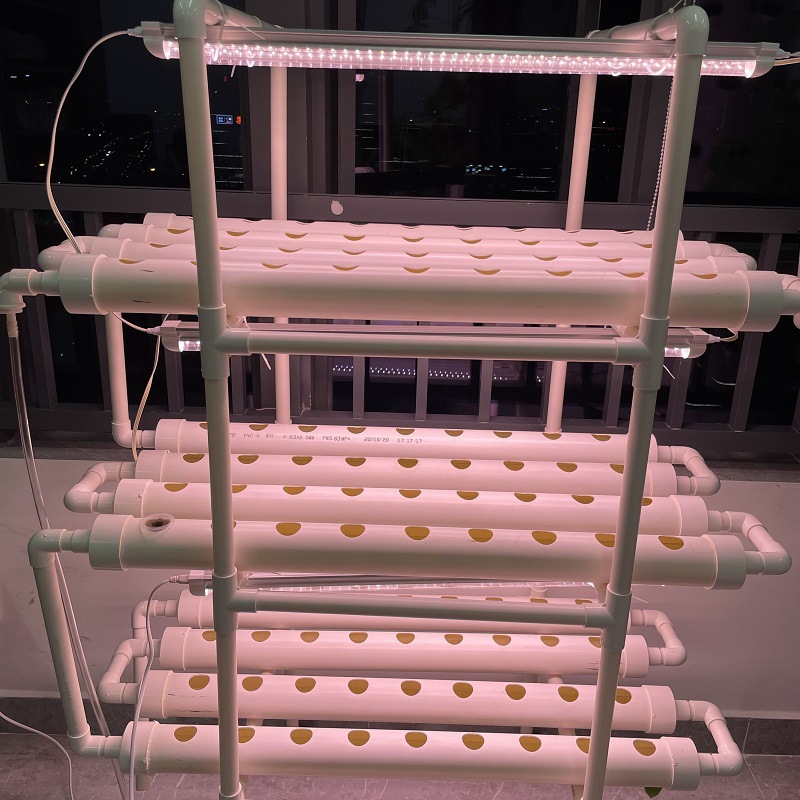 Vertical Hydroponic Plant Growing Rack Multi Layer System Grow Shelf Indoor Balcony Vegetable Herb Microgreens Production