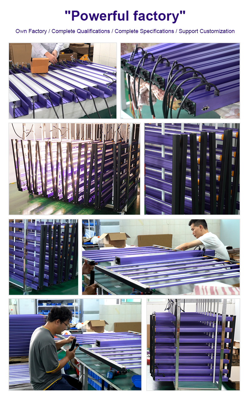 Full Spectrum 720W LED Grow Light Octopus Design Hydroponics Soil Based Growing Systems Dual Channel Canopy 1250W+25W FR UV