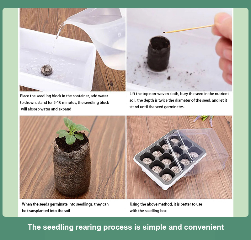 Net bag compressed nutrient soil block