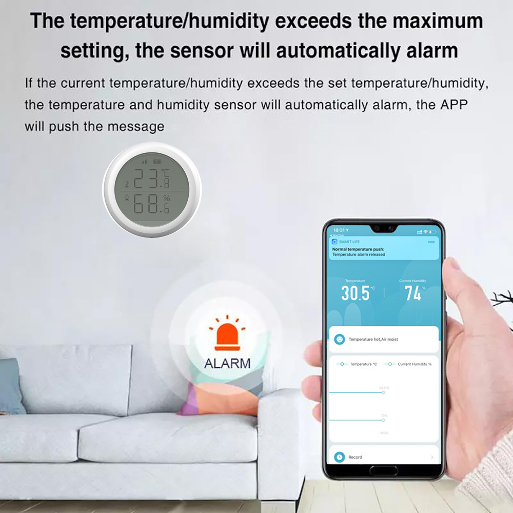 Tuya Smart Zigbee Temperature and Humidity Sensor